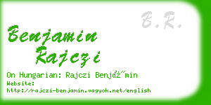 benjamin rajczi business card